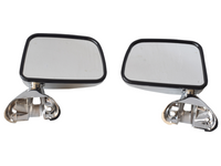 Left & Right Manual Door Mirrors for Toyota Hilux - Chrome - Pair (1988 - 2005)-Spoilers and Bodykits Australia