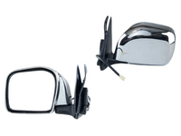Left & Right Side Electric Door Mirrors for Toyota Hilux SR5 4WD - Chrome (10/1997 - 03/2005)-Spoilers and Bodykits Australia