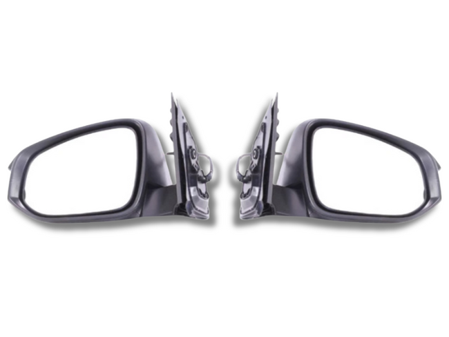 Left & Right Side Electric Door Mirrors for Toyota Hilux Workmate / SR 2WD / 4WD - Black (05/2015 Onwards)-Spoilers and Bodykits Australia