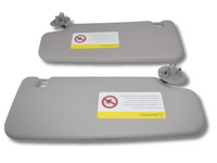Left & Right Side Sun Visors for Holden Barina TM - Grey (2011 - 2018)-Spoilers and Bodykits Australia