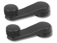 Left & Right Window Winder Handles for Volkswagen T4 Transporter - Black (1995 - 2003)-Spoilers and Bodykits Australia