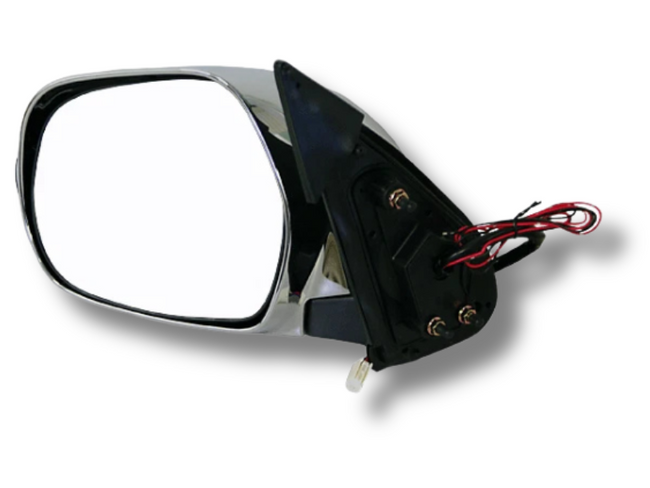 Left Side Electric Door Mirror with Indicator for Toyota Hiace GL - Chrome (2005 - 2014)-Spoilers and Bodykits Australia