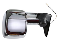 Left Side Extendable Towing Mirror for GU Nissan Patrol Y61 - Chrome - Electric Mirror-Spoilers and Bodykits Australia
