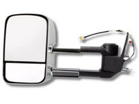 Left Side Extendable Towing Mirror for GU Nissan Patrol Y61 - Chrome - Electric Mirror-Spoilers and Bodykits Australia