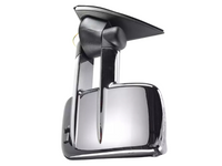 Left Side Extendable Towing Mirror with Indicator for 150 Series Toyota Prado - Chrome - Electric Mirror (2009 Onwards)-Spoilers and Bodykits Australia