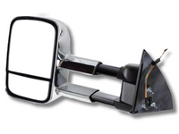 Left Side Extendable Towing Mirror with Indicator for 150 Series Toyota Prado - Chrome - Electric Mirror (2009 Onwards)-Spoilers and Bodykits Australia