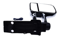 Left Side Extendable Towing Mirror with Indicator for 70 / 75 / 78 / 79 Series Toyota Landcruiser - Chrome - Electric Mirror-Spoilers and Bodykits Australia