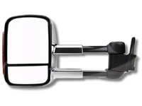 Left Side Extendable Towing Mirror with Indicator for 80 Series Toyota Landcruiser - Chrome - Electric Mirror-Spoilers and Bodykits Australia