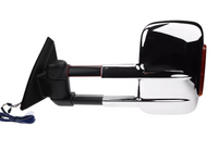 Left Side Extendable Towing Mirror with Indicator for ML / MN Mitsubishi Triton - Chrome - Electric Mirror-Spoilers and Bodykits Australia