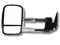 Left Side Extendable Towing Mirror with Indicator for ML / MN Mitsubishi Triton - Chrome - Electric Mirror-Spoilers and Bodykits Australia