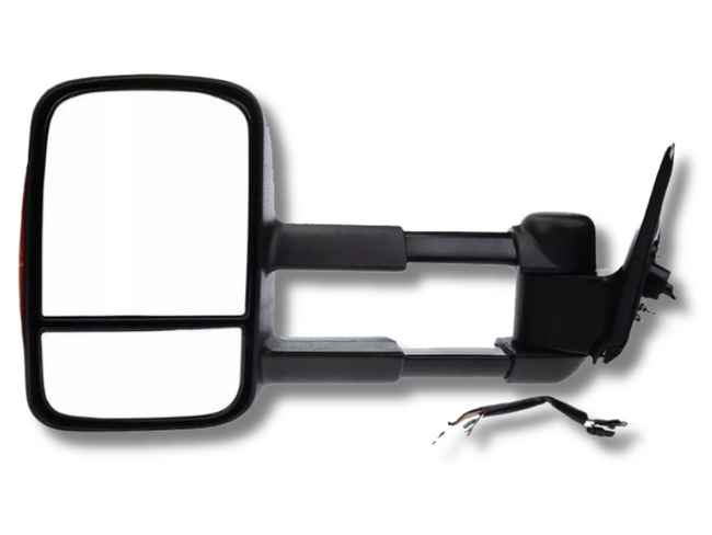 Left Side Extendable Towing Mirror with Indicator for MQ / MR Mitsubishi Triton - Electric Mirror (2015 - 2019)-Spoilers and Bodykits Australia