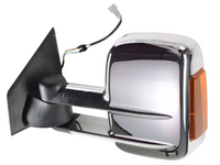 Left Side Extendable Towing Mirror with Indicator for Mazda BT-50 - Chrome (2012 Onwards)-Spoilers and Bodykits Australia