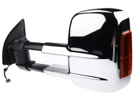 Left Side Extendable Towing Mirror with Indicator for PX1 / PX2 Ford Ranger / Everest UA - Chrome - Electric Mirror-Spoilers and Bodykits Australia
