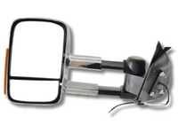 Left Side Extendable Towing Mirror with Indicator for Toyota Hilux - Chrome - Pair (2005 - 2015)-Spoilers and Bodykits Australia