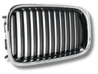 Left Side Front Grill for BMW 3 Series E36 Sedan / Coupe - Chrome / Black (1991 - 1996)-Spoilers and Bodykits Australia
