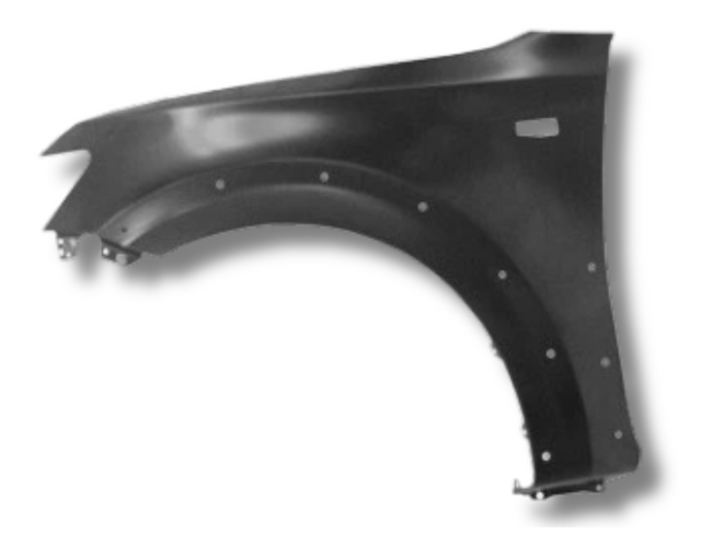 Left Side Guard with Indicator Hole & Flare Holes for Mitsubishi Pajero 3.2D GL / GLX / RX (2008 - 2011)v-Spoilers and Bodykits Australia