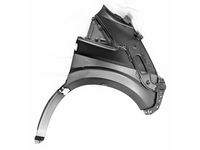 Left Side Guard without Indicator Hole for Toyota Hiace (2019 Onwards)-Spoilers and Bodykits Australia