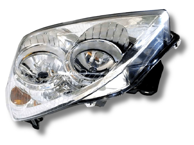 Left Side Head Light for Holden Astra MK4 AH - Chrome (2004 - 2009)-Spoilers and Bodykits Australia