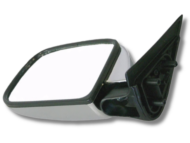 Left Side Manual Corner Mount Door Mirror for Toyota Hilux 2WD / 4WD - Chrome (1989 - 1997)-Spoilers and Bodykits Australia