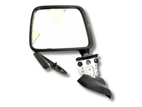 Left Side Skin Mount Door Mirror for D21 Nissan Navara - Black (1986 - 1997)-Spoilers and Bodykits Australia