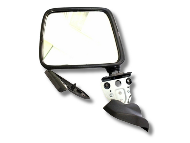 Left Side Skin Mount Door Mirror for D21 Nissan Navara - Black (1986 - 1997)-Spoilers and Bodykits Australia