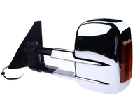 Left Side Towing Mirror with Indicator for Mitsubishi Pajero - Chrome - Electric Mirror (2001 - 2019)-Spoilers and Bodykits Australia