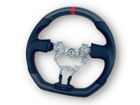 Matt Carbon Fibre & Leather Steering Wheel with Red Centre Line & Stitching for Toyota 86 / Subaru BRZ (2012 - 2016) - Spoilers and Bodykits Australia