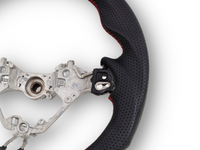 Matt Carbon Fibre & Leather Steering Wheel with Red Centre Line & Stitching for Toyota 86 / Subaru BRZ (2017 - 2023+) - Spoilers and Bodykits Australia
