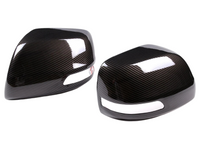 Mirror Covers for 150 Series Toyota Prado - Carbon Fibre Look - Pair (2010 - 2019)-Spoilers and Bodykits Australia