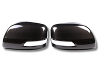 Mirror Covers for 150 Series Toyota Prado - Carbon Fibre Look - Pair (2010 - 2019)-Spoilers and Bodykits Australia