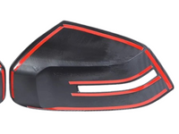 Mirror Covers for MV Mitsubishi Triton - Carbon Fibre Look - Pair (2024 Onwards)-Spoilers and Bodykits Australia