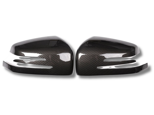 Mirror Covers for Mercedes Benz ML / GL / GLE / GLS / G Class - Carbon Fibre Look - Pair (2013 - 2019)-Spoilers and Bodykits Australia