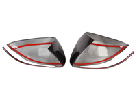 Mirror Covers for Mercedes Benz W205 / AMG / A / B / C / E / S / GLA Class - Carbon Fibre Look - Pair (2016 - 2020)-Spoilers and Bodykits Australia