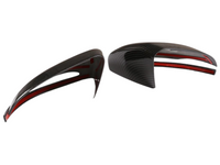 Mirror Covers for Mercedes Benz W205 / AMG / A / B / C / E / S / GLA Class - Carbon Fibre Look - Pair (2016 - 2020)-Spoilers and Bodykits Australia