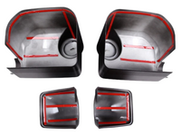 Mirror Covers for Toyota FJ Cruiser - Matt Black - Pair (2007 - 2021)-Spoilers and Bodykits Australia