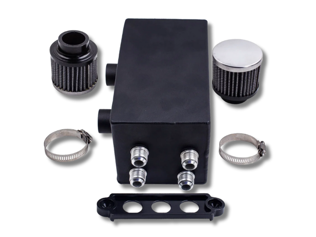 Oil Catch Tank with 10AN Breather for Honda Civic / Integra EK / EG / DC - Racing Style-Spoilers and Bodykits Australia