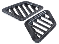 Outer Dashboard Air Outlet Trims for MV Mitsubishi Triton - Carbon Fibre Look - Pair (2024 Onwards)-Spoilers and Bodykits Australia