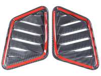 Outer Dashboard Air Outlet Trims for MV Mitsubishi Triton - Carbon Fibre Look - Pair (2024 Onwards)-Spoilers and Bodykits Australia