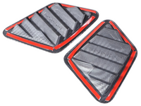 Outer Dashboard Air Outlet Trims for MV Mitsubishi Triton - Carbon Fibre Look - Pair (2024 Onwards)-Spoilers and Bodykits Australia