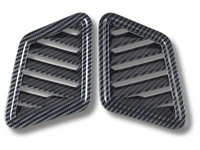Outer Dashboard Air Outlet Trims for MV Mitsubishi Triton - Carbon Fibre Look - Pair (2024 Onwards)-Spoilers and Bodykits Australia
