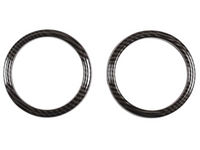 Outer Dashboard Air Vent Ring Trims for Toyota 86 / Subaru BRZ - Carbon Fibre Look - Pair (2012 - 2020)-Spoilers and Bodykits Australia