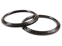 Outer Dashboard Air Vent Ring Trims for Toyota 86 / Subaru BRZ - Carbon Fibre Look - Pair (2012 - 2020)-Spoilers and Bodykits Australia