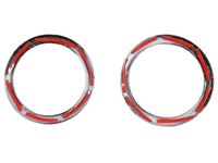 Outer Dashboard Air Vent Ring Trims for Toyota 86 / Subaru BRZ - Carbon Fibre Look - Pair (2012 - 2020)-Spoilers and Bodykits Australia