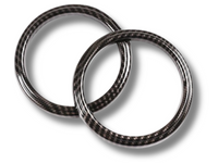 Outer Dashboard Air Vent Ring Trims for Toyota 86 / Subaru BRZ - Carbon Fibre Look - Pair (2012 - 2020)-Spoilers and Bodykits Australia