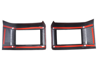 Outer Dashboard Air Vent Trims for MV Mitsubishi Triton - Carbon Fibre Look - Pair (2024 Onwards)-Spoilers and Bodykits Australia