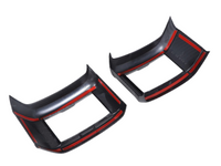 Outer Dashboard Air Vent Trims for MV Mitsubishi Triton - Carbon Fibre Look - Pair (2024 Onwards)-Spoilers and Bodykits Australia