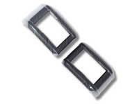 Outer Dashboard Air Vent Trims for MV Mitsubishi Triton - Carbon Fibre Look - Pair (2024 Onwards)-Spoilers and Bodykits Australia