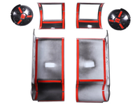 Outer Dashboard Air Vent Trims for Toyota FJ Cruiser - Matt Black - Pair (2007 - 2021)-Spoilers and Bodykits Australia