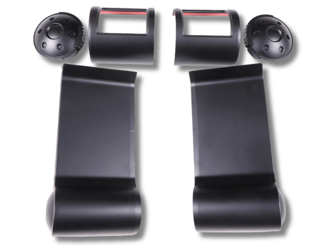 Outer Dashboard Air Vent Trims for Toyota FJ Cruiser - Matt Black - Pair (2007 - 2021)-Spoilers and Bodykits Australia