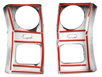 Outer Dashboard Side Air Vent Trims for Land Rover Discovery 3 - Black Wood Finish - Pair (2004 - 2009)-Spoilers and Bodykits Australia